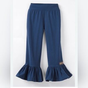 Matilda Jane Beaufort Big Ruffle cropped pants blue large